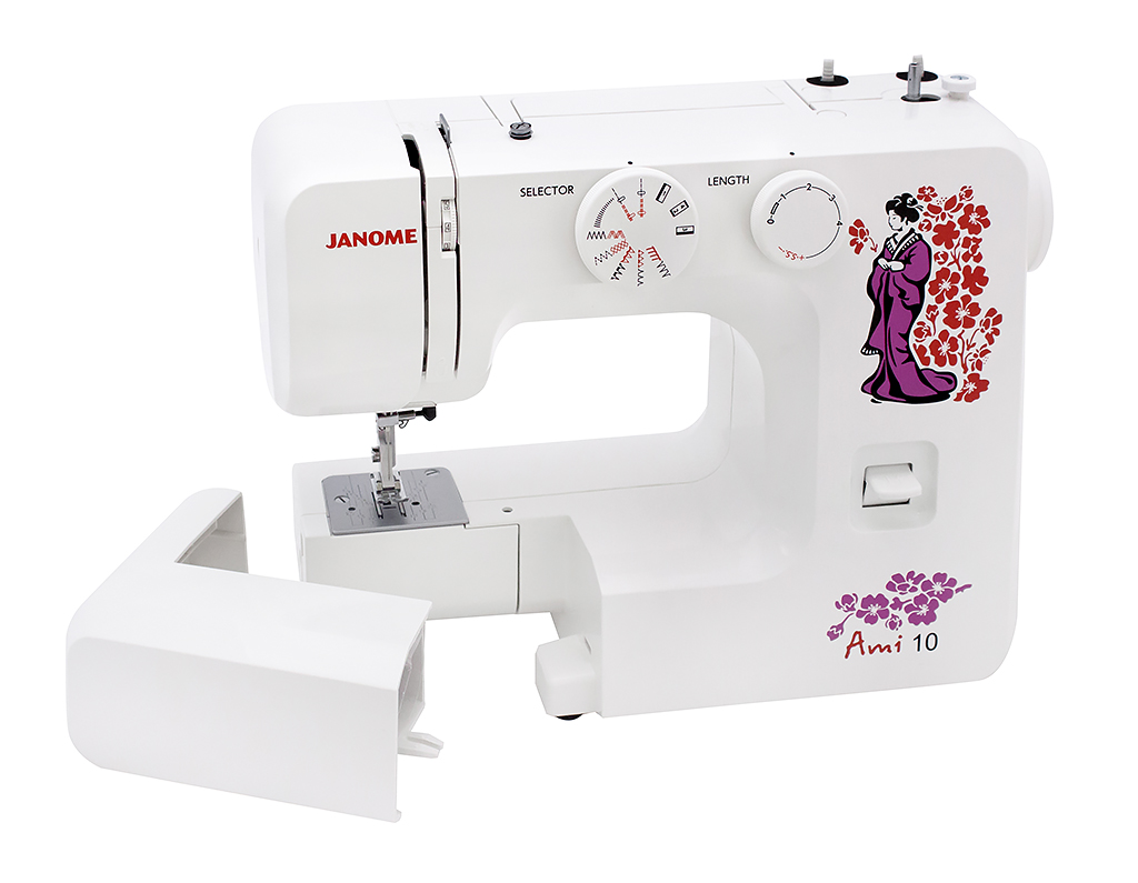 Швейная машина Janome Ami 10 - ШВЕЙНЫЕ МАШИНЫ КУПИТЬ JANOME PFAFF HUSQVARNA  BERNINA VERITAS ELNA SINGER BROTHER JUKI JAGUAR ASTRALUX ШВЕЙНО-ВЫШИВАЛЬНЫЕ  МАШИНЫ ОВЕРЛОКИ MERRYLOCK ГЛАДИЛЬНЫЕ СИСТЕМЫ ELINASTAR EUROFLEX ГЛАДИЛЬНЫЕ  ПРЕССЫ ОТПАРИВАТЕЛИ ДЛЯ